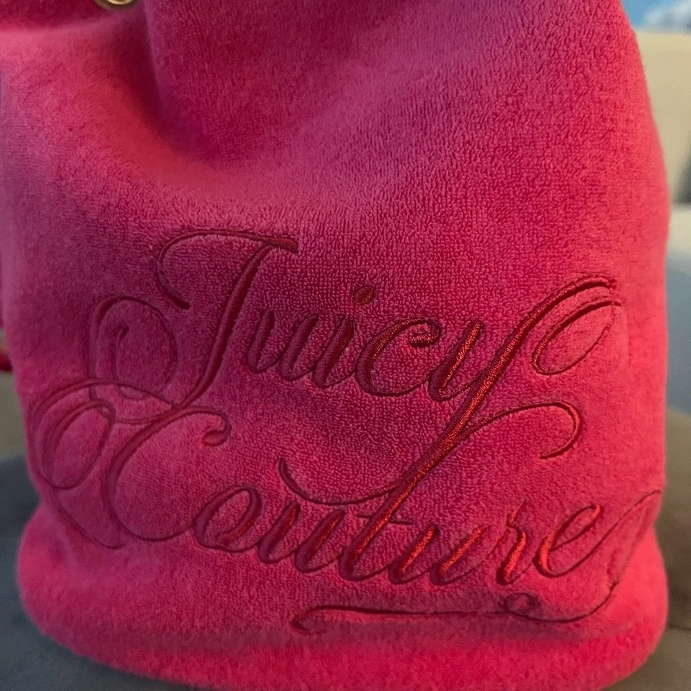 Juicy Couture Hot Pink Bucket Shoulder Bag